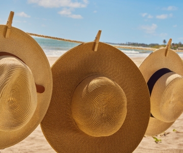 Potect your skin with UV swimwear and accessories – stylish and functional for all-day sun exposure.